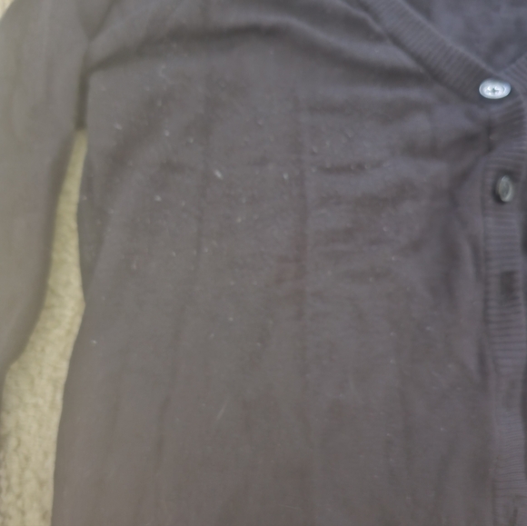 Mod Cloth Black Knit Quarter Sleeve Cardigan - Picture 5 of 6